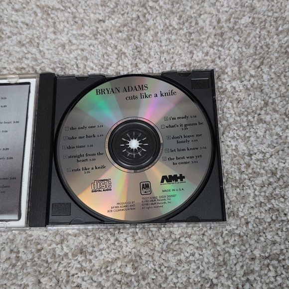 Bryan Adams Cuts Like A Knife CD Album A&M Records 1993 Digital Audio - Picture 4 of 4